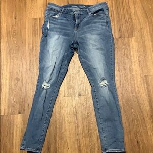 Distressed rockstar old navy skinny jeans